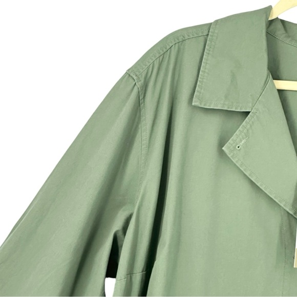 Nili Lotan Women’s Plus Size Belted Button Up Overall Olive Size 3X - Picture 4 of 15